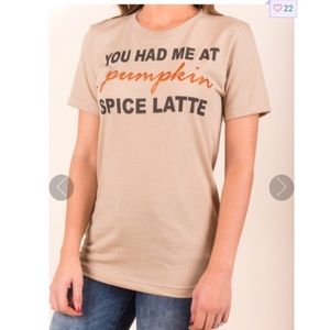 PUMPKIN SPICE LATTE T-SHIRT